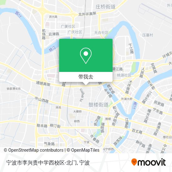 宁波市李兴贵中学西校区-北门地图