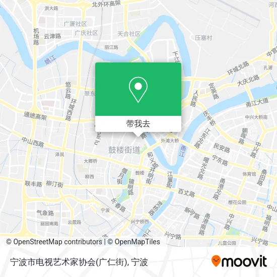 宁波市电视艺术家协会(广仁街)地图