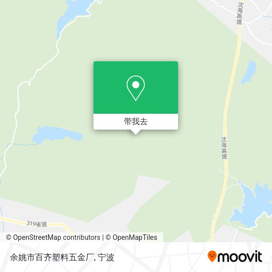 余姚市百齐塑料五金厂地图