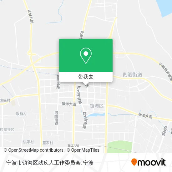 宁波市镇海区残疾人工作委员会地图