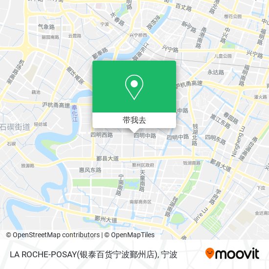 LA ROCHE-POSAY(银泰百货宁波鄞州店)地图