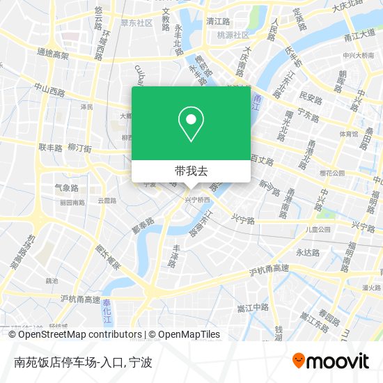 南苑饭店停车场-入口地图