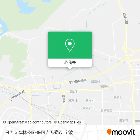 保国寺森林公园-保国寺无梁殿地图