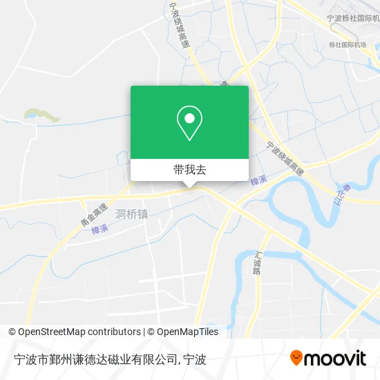 宁波市鄞州谦德达磁业有限公司地图