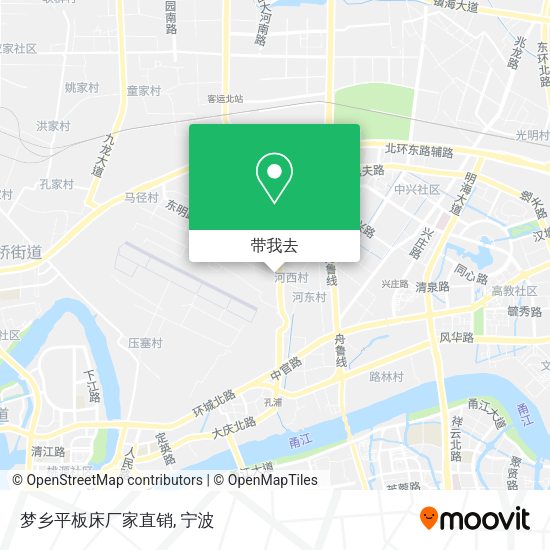梦乡平板床厂家直销地图