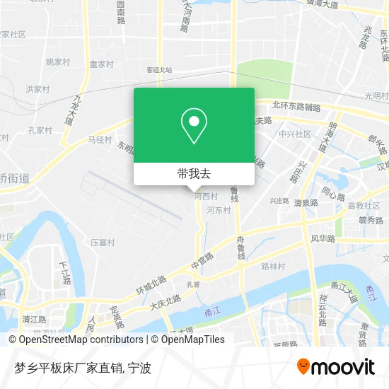 梦乡平板床厂家直销地图