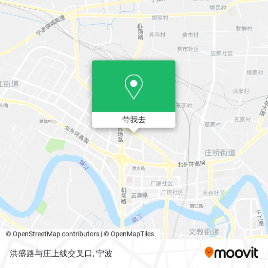洪盛路与庄上线交叉口地图