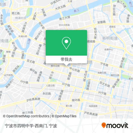 宁波市四明中学-西南门地图