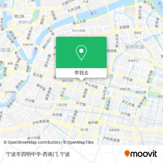 宁波市四明中学-西南门地图