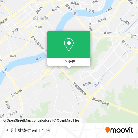 四明山线缆-西南门地图