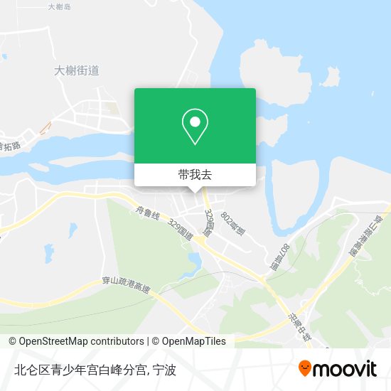 北仑区青少年宫白峰分宫地图