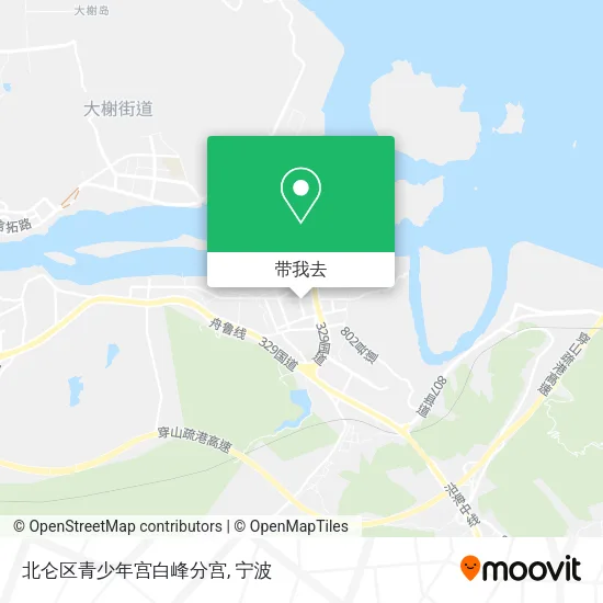北仑区青少年宫白峰分宫地图