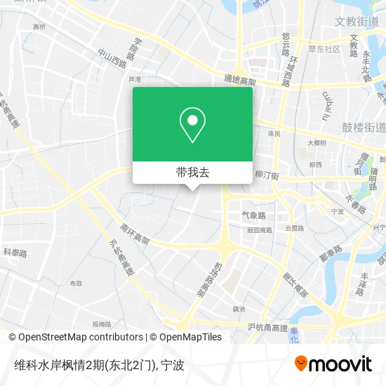 维科水岸枫情2期(东北2门)地图