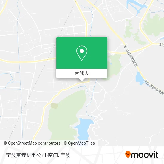 宁波黄泰机电公司-南门地图