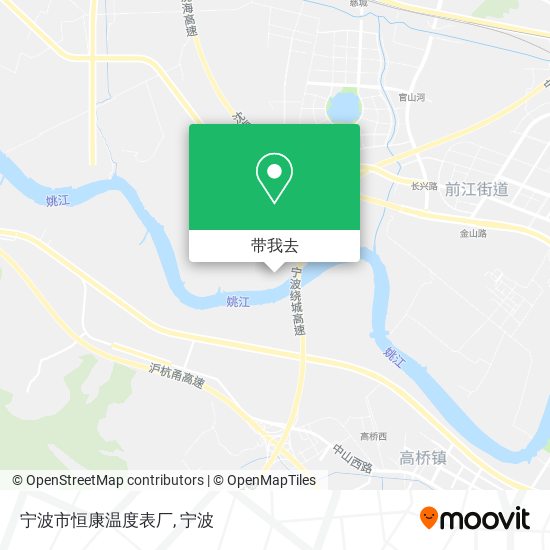 宁波市恒康温度表厂地图