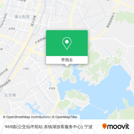 969路(公交仙坪苑站-东钱湖游客服务中心)地图