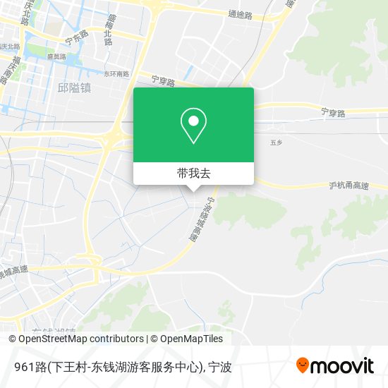 961路(下王村-东钱湖游客服务中心)地图