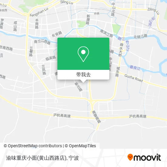 渝味重庆小面(黄山西路店)地图