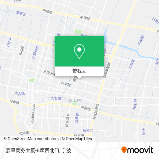 嘉里商务大厦-B座西北门地图
