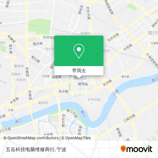 五岳科技电脑维修商行地图