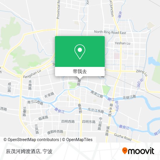 辰茂河姆渡酒店地图
