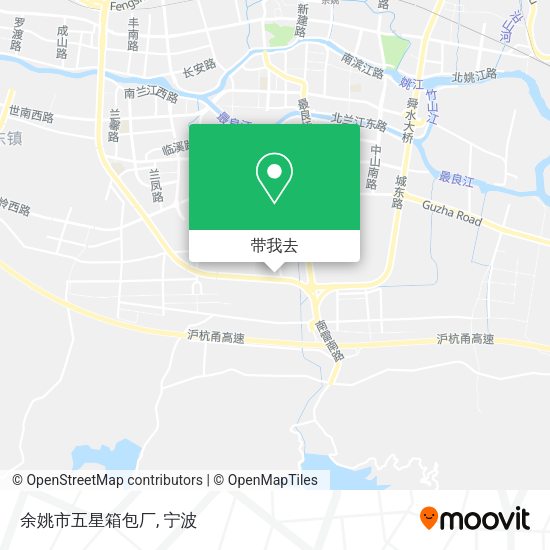 余姚市五星箱包厂地图