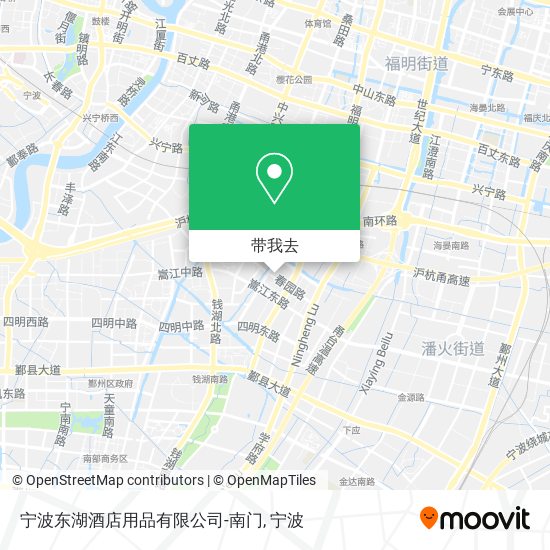 宁波东湖酒店用品有限公司-南门地图