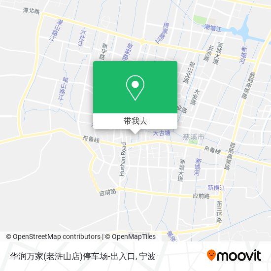 华润万家(老浒山店)停车场-出入口地图