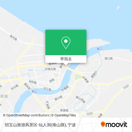 招宝山旅游风景区-仙人洞(南山路)地图