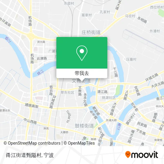 甬江街道甄隘村地图