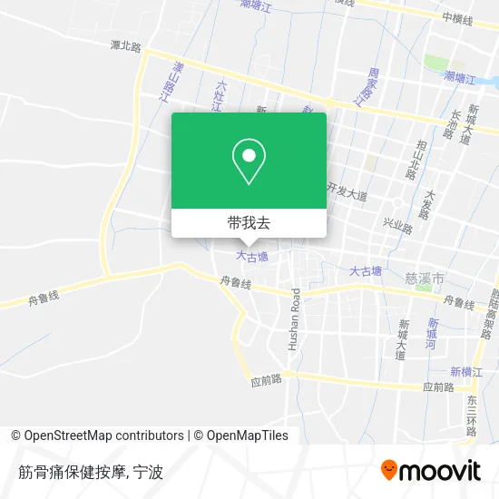 筋骨痛保健按摩地图