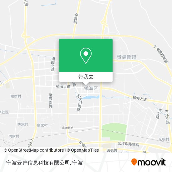 宁波云户信息科技有限公司地图