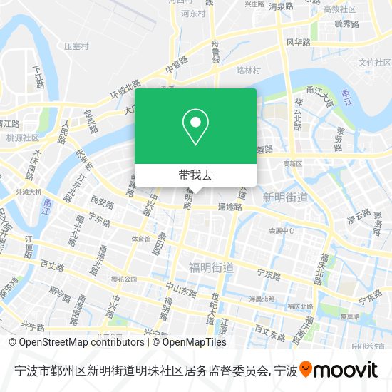 宁波市鄞州区新明街道明珠社区居务监督委员会地图