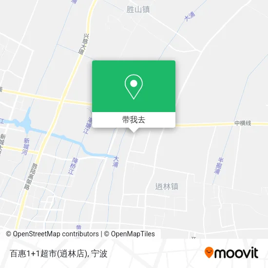 百惠1+1超市(逍林店)地图