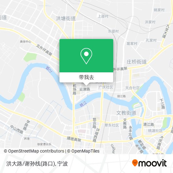 洪大路/谢孙线(路口)地图