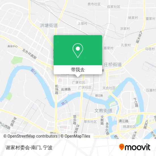 谢家村委会-南门地图