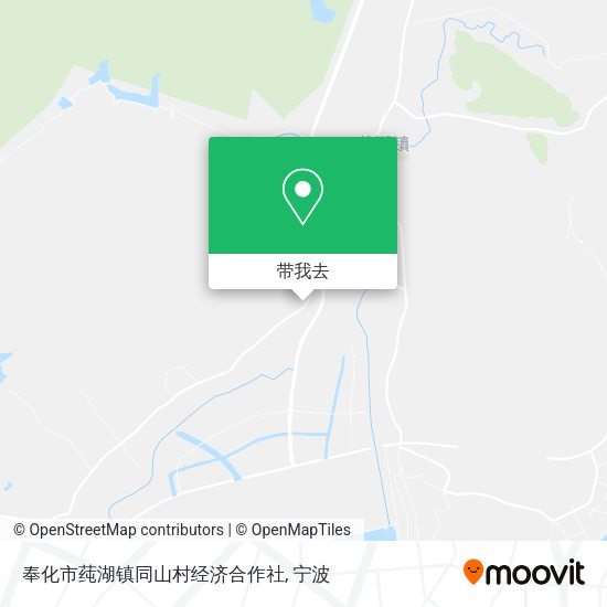 奉化市莼湖镇同山村经济合作社地图