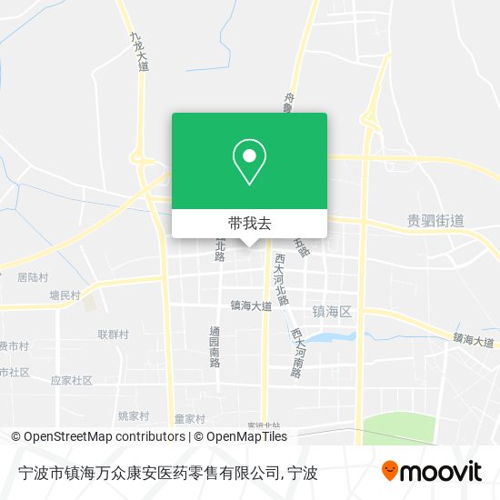 宁波市镇海万众康安医药零售有限公司地图