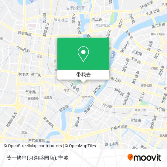 茂一烤串(月湖盛园店)地图