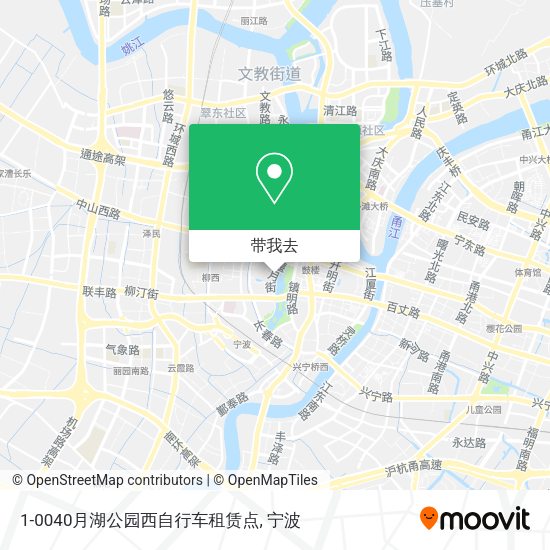 1-0040月湖公园西自行车租赁点地图