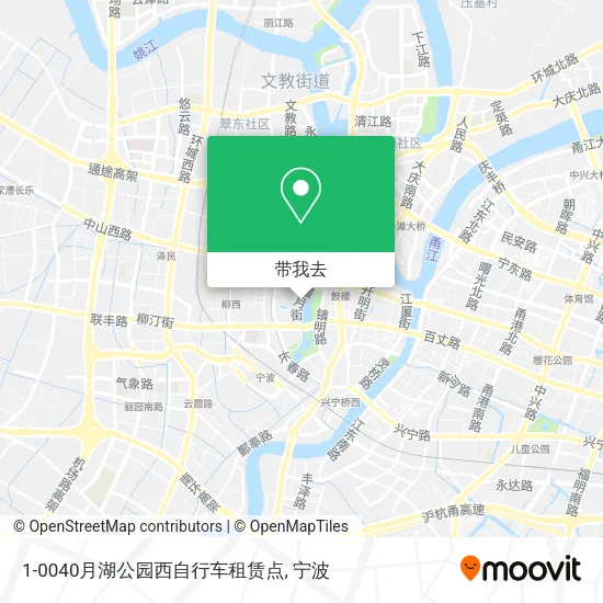 1-0040月湖公园西自行车租赁点地图