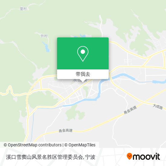 溪口雪窦山风景名胜区管理委员会地图