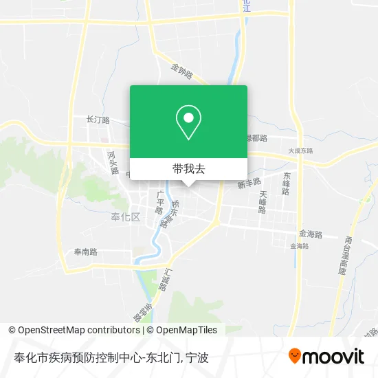 奉化市疾病预防控制中心-东北门地图