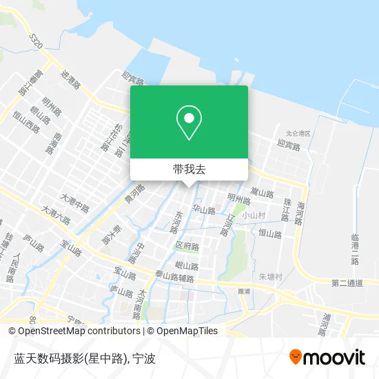 蓝天数码摄影(星中路)地图