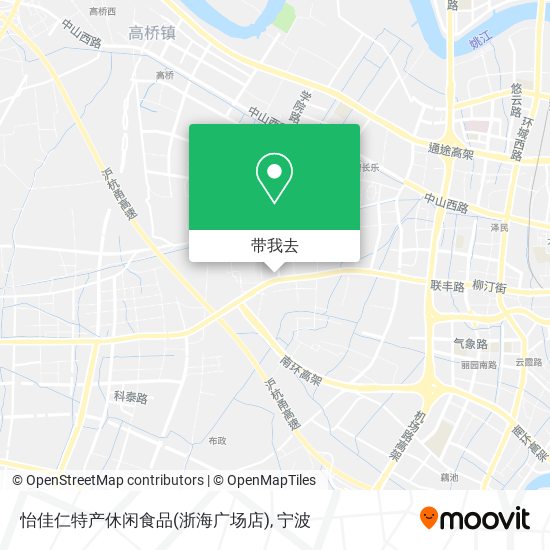怡佳仁特产休闲食品(浙海广场店)地图