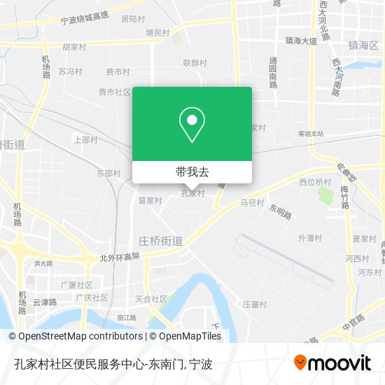 孔家村社区便民服务中心-东南门地图