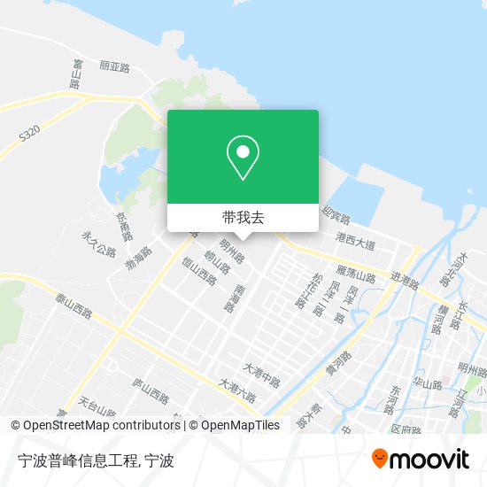 宁波普峰信息工程地图