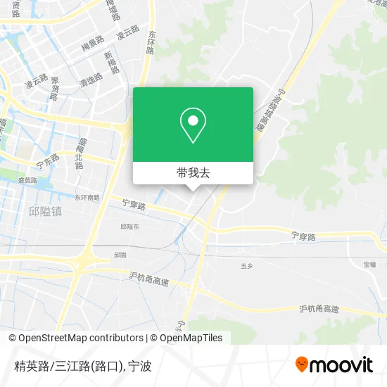 精英路/三江路(路口)地图