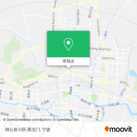 胡公岩小区-西北门地图