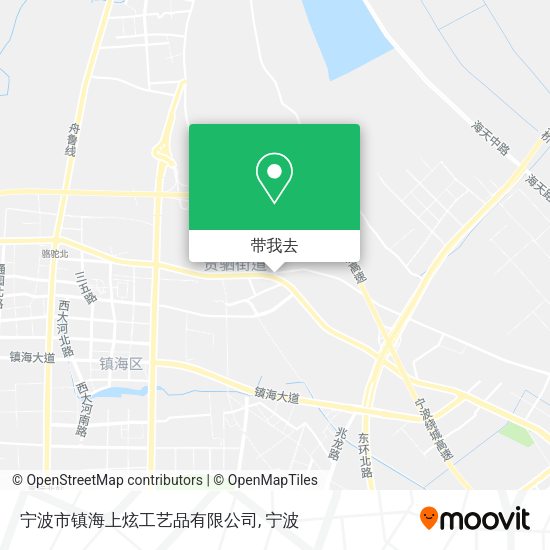 宁波市镇海上炫工艺品有限公司地图